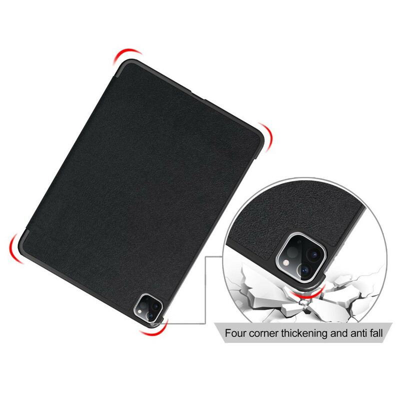 Capa De Celular Para iPad Pro 11" (2020) Couro Sintético De Lichia Clássico