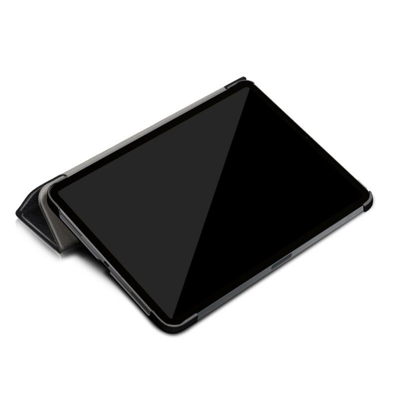 Capa De Celular Para iPad Pro 11" (2020) Couro Sintético De Lichia Clássico
