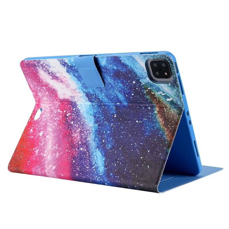 Capa Flip Para iPad Pro 11" (2020) Padrão De Espaço