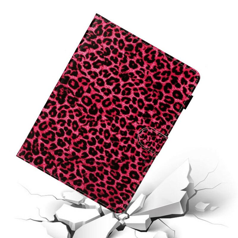 Capa Flip Para iPad Pro 11" (2020) Padrão Leopardo Rosa