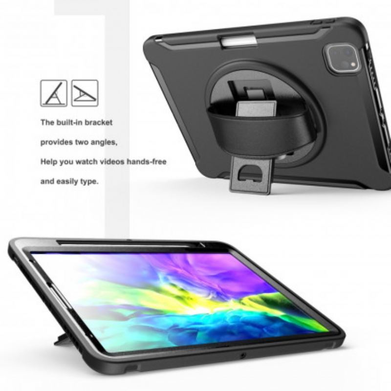 Capa Para iPad Pro 11" (2020) Correia De Suporte E Suporte Para Caneta