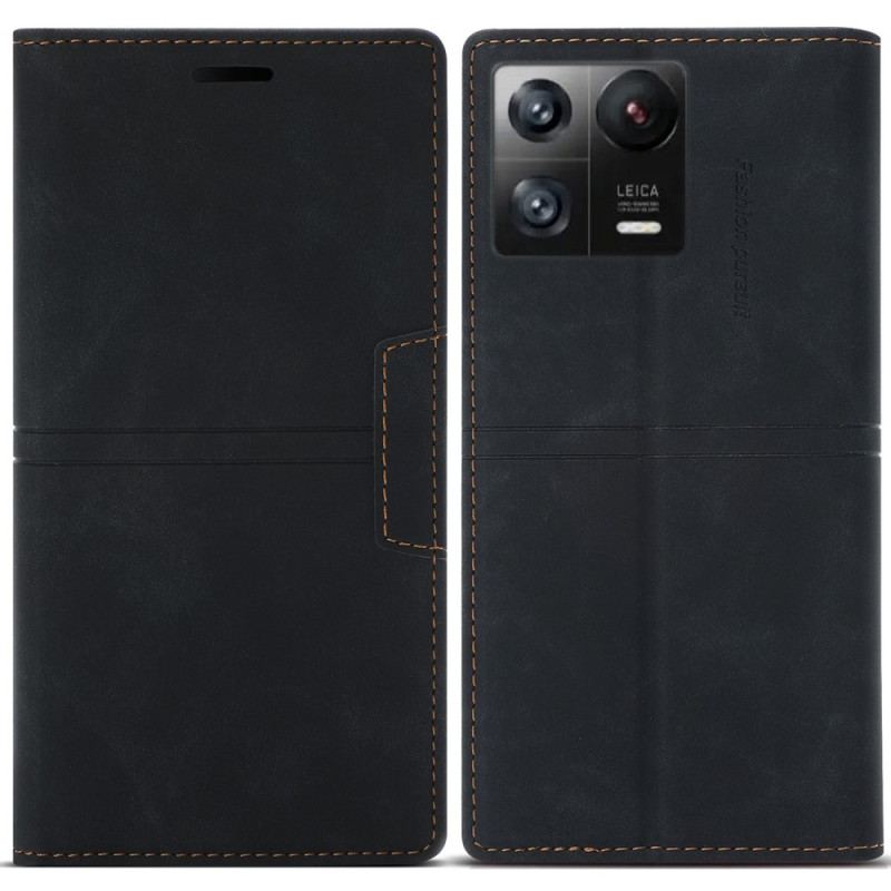 Capa De Celular Para Xiaomi 13 Pro Flip Estilo De Couro