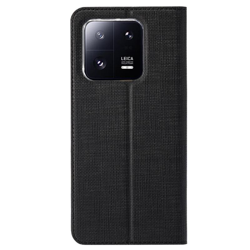 Capa De Celular Para Xiaomi 13 Pro Flip Vili Textura De Tecido