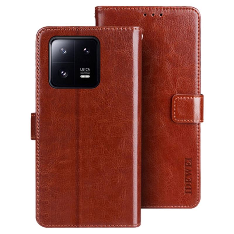 Capa De Couro Para Xiaomi 13 Pro Imitação De Couro Idewei