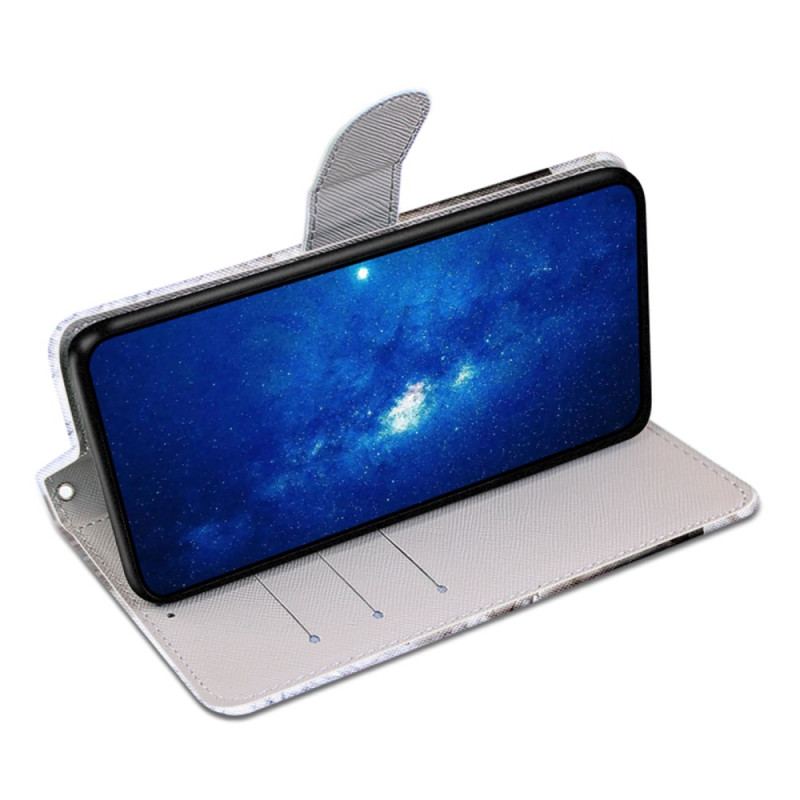 Capa Flip Para Xiaomi 13 Pro De Cordão Yo Cat Com Alça