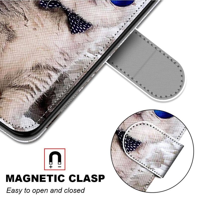 Capa Flip Para Xiaomi 13 Pro De Cordão Yo Cat Com Alça