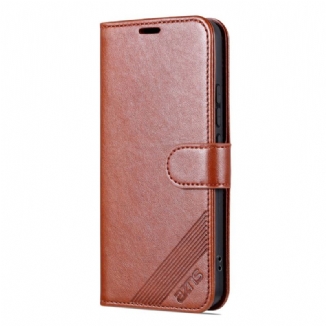 Capa Flip Para Xiaomi 13 Pro Efeito Couro Azns