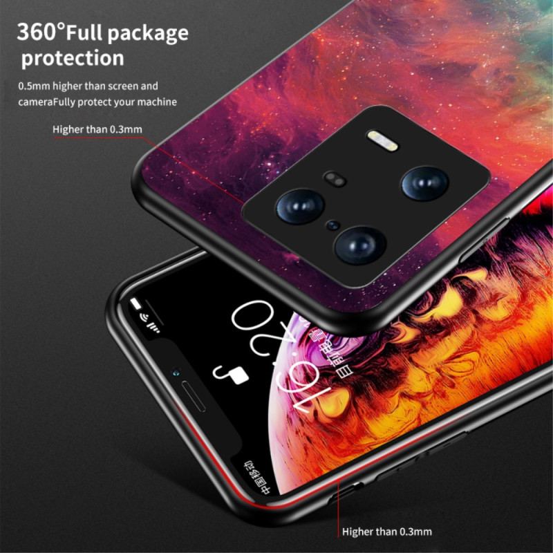 Capa Para Xiaomi 13 Pro Padrão De Vidro Temperado