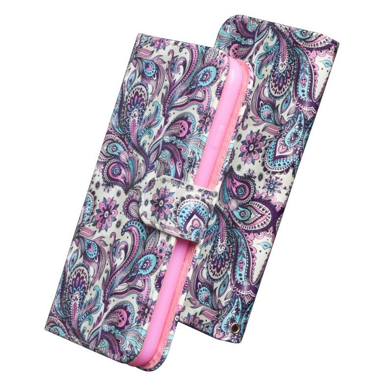 Capa Flip Para Samsung Galaxy A21s Padrões De Flores