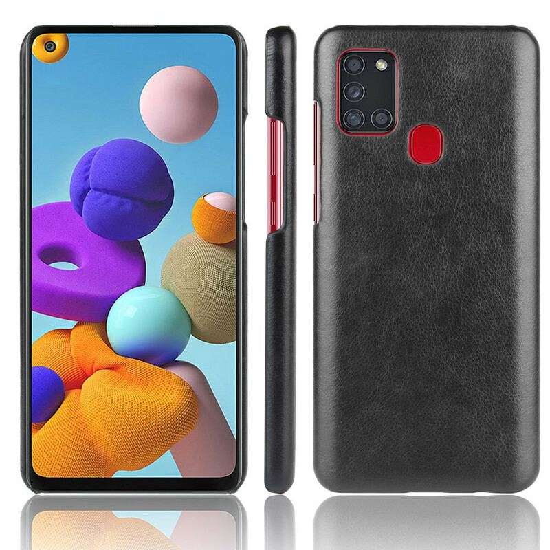 Capa Para Samsung Galaxy A21s Efeito Couro De Desempenho Lichia
