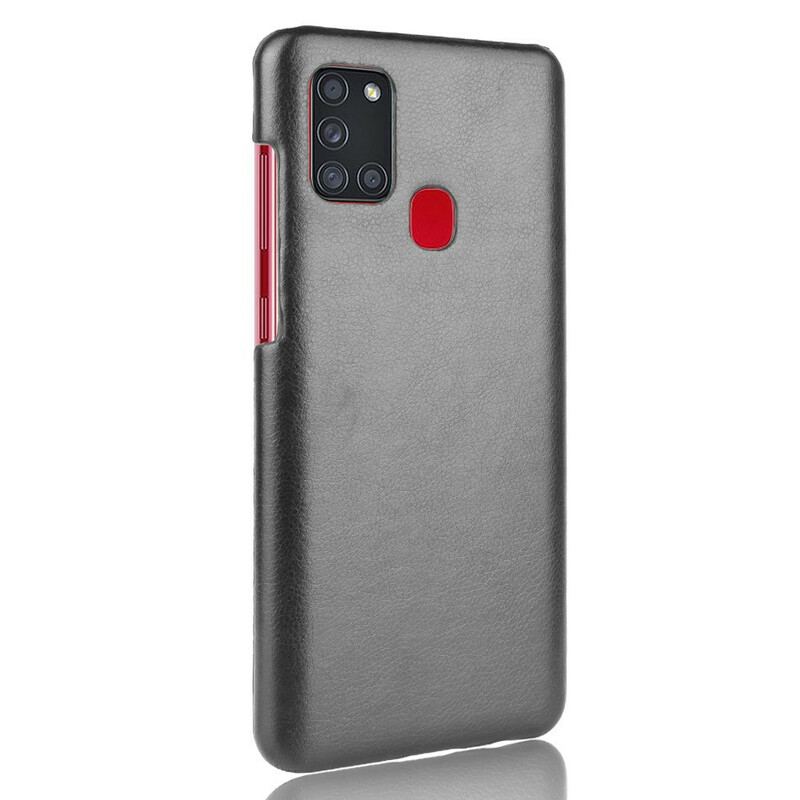 Capa Para Samsung Galaxy A21s Efeito Couro De Desempenho Lichia