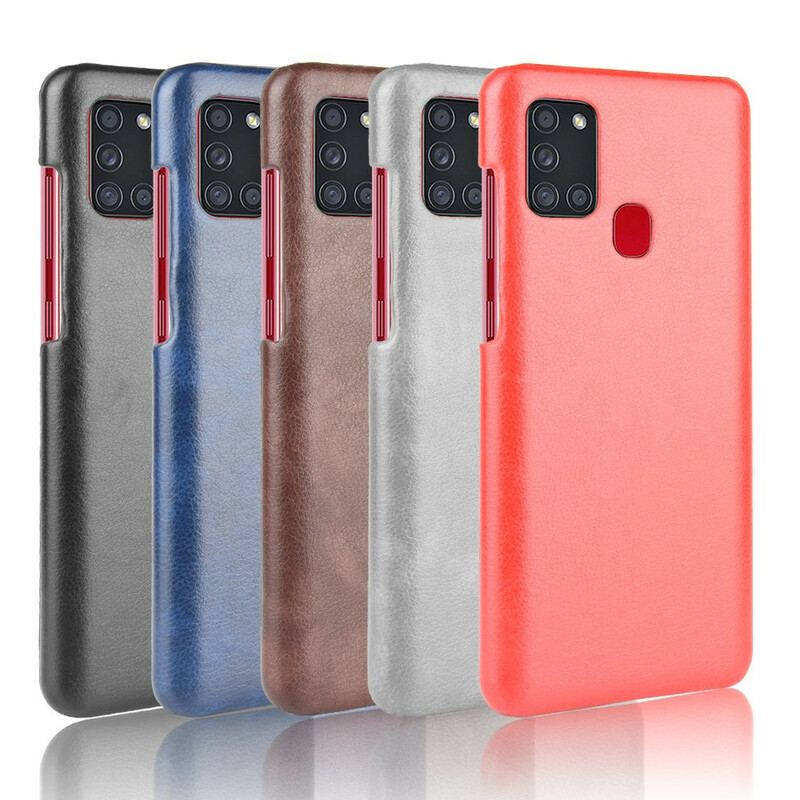 Capa Para Samsung Galaxy A21s Efeito Couro De Desempenho Lichia