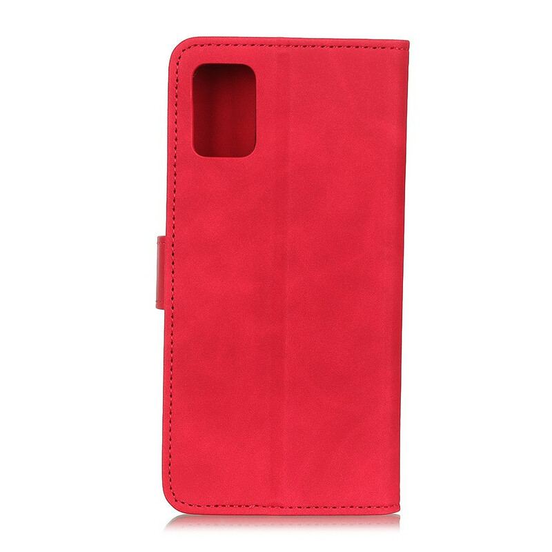 Capa De Couro Para Xiaomi Mi 10 Lite Efeito Couro Vintage Fosco Khazneh