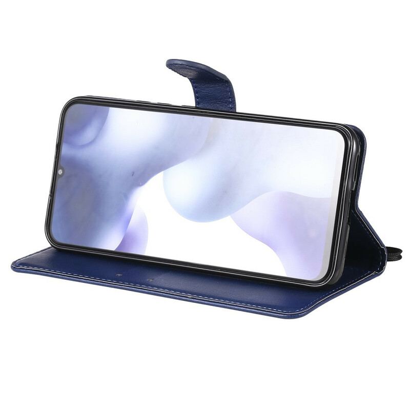 Capa De Couro Para Xiaomi Mi 10 Lite Couro Sintético Padrão