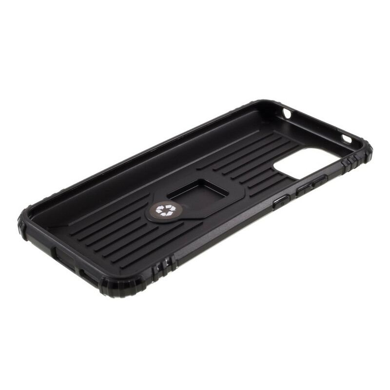 Capa Para Xiaomi Mi 10 Lite Anel E Estilo De Fibra De Carbono