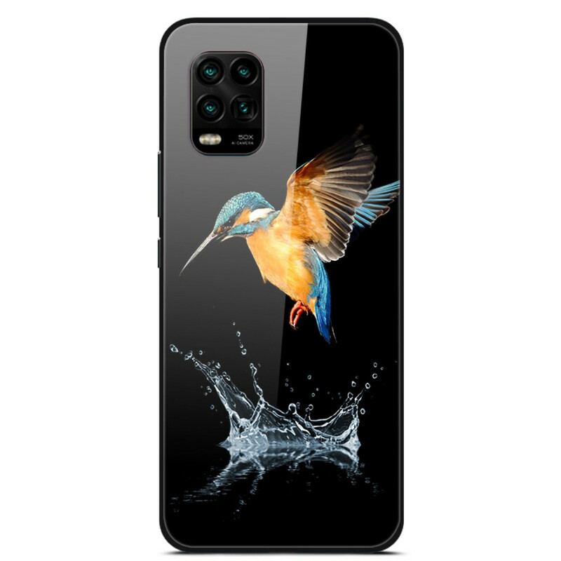 Capa Para Xiaomi Mi 10 Lite Coroa Pássaro Vidro Temperado