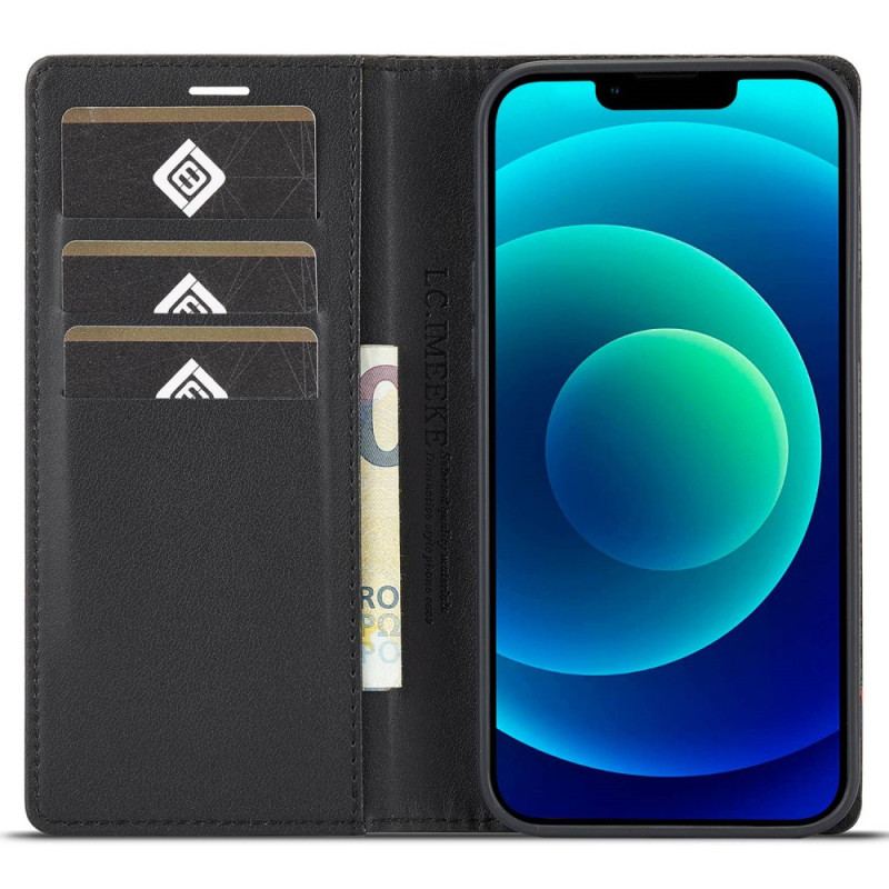 Capa De Celular Para iPhone 14 Plus Flip Fibra De Carbono