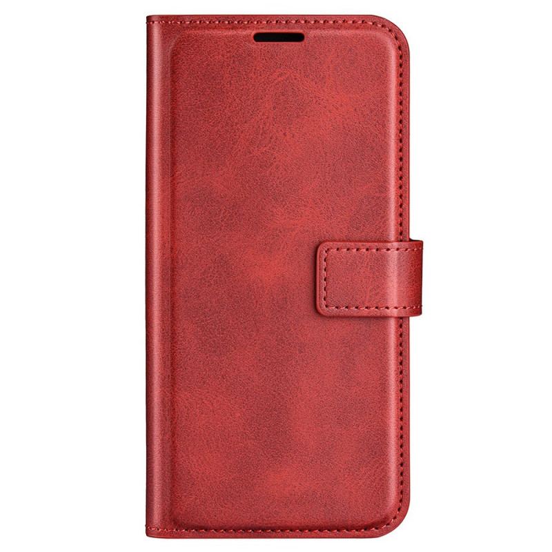 Capa De Couro Para iPhone 14 Plus Efeito De Couro Extremo Fino
