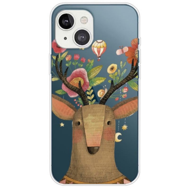 Capa Para iPhone 14 Plus Cervo Tribal