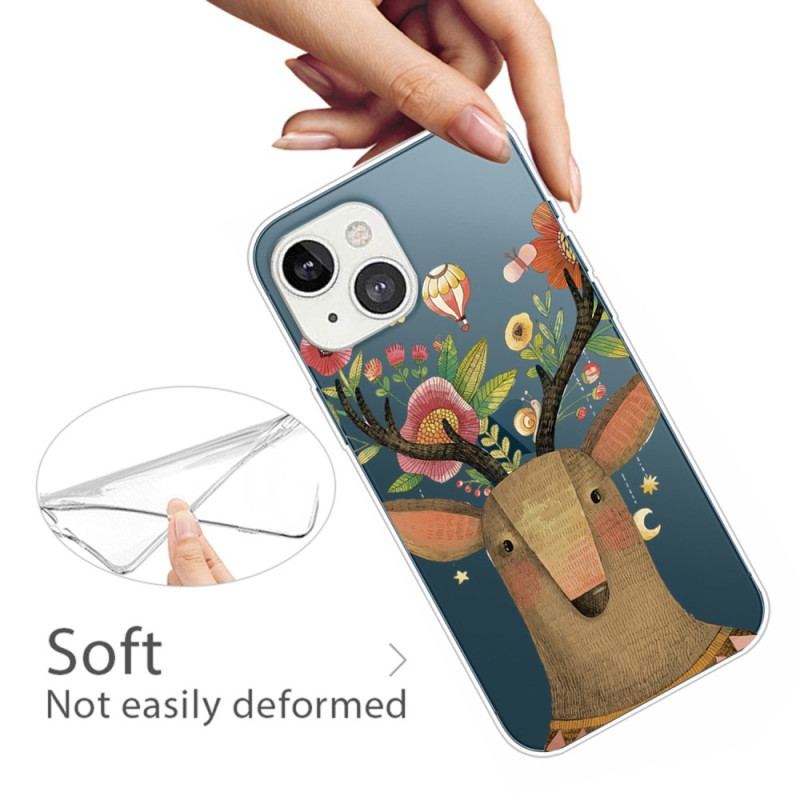 Capa Para iPhone 14 Plus Cervo Tribal