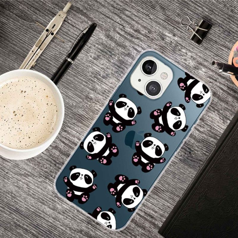Capa Para iPhone 14 Plus Pequenos Pandas