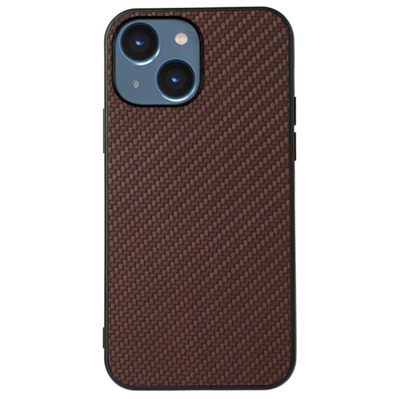 Capa Para iPhone 14 Plus Textura De Fibra De Carbono