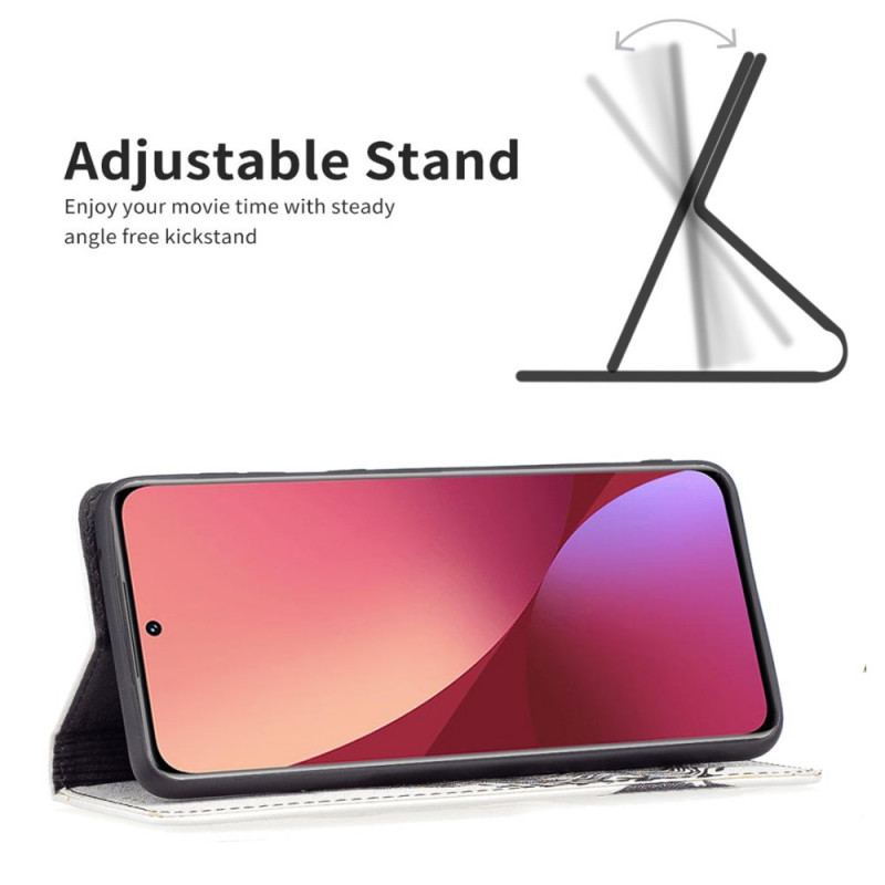 Capa De Celular Para Xiaomi 12 / 12X Flip Cabelo Bonito