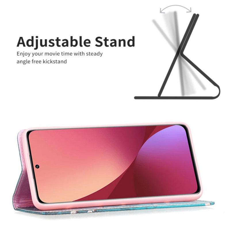 Capa De Celular Para Xiaomi 12 / 12X Flip Ramos Floridos