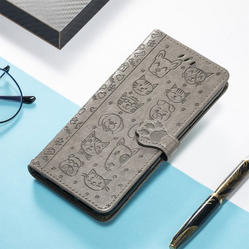 Capa Flip Para Xiaomi 12 / 12X Animais Animados