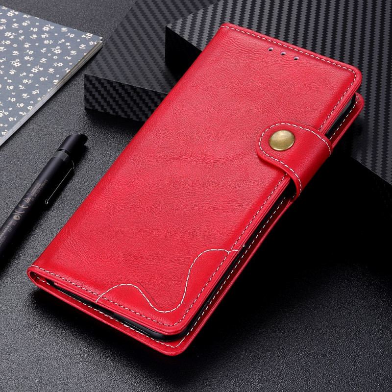 Capa Flip Para Xiaomi 12 / 12X Artístico E Costuras
