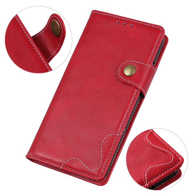 Capa Flip Para Xiaomi 12 / 12X Artístico E Costuras