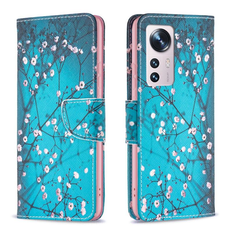 Capa Flip Para Xiaomi 12 / 12X Árvore Florida