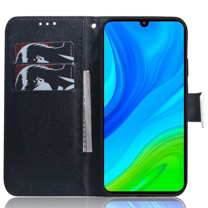 Capa Flip Para Xiaomi 12 / 12X De Cordão Animais De Safári Tanga