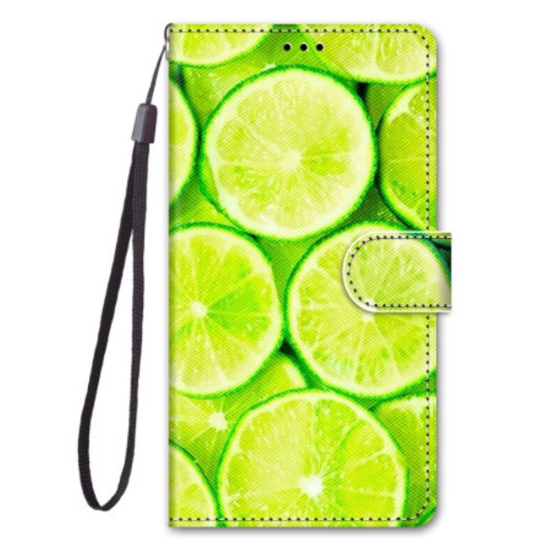 Capa Flip Para Xiaomi 12 / 12X De Cordão Limão