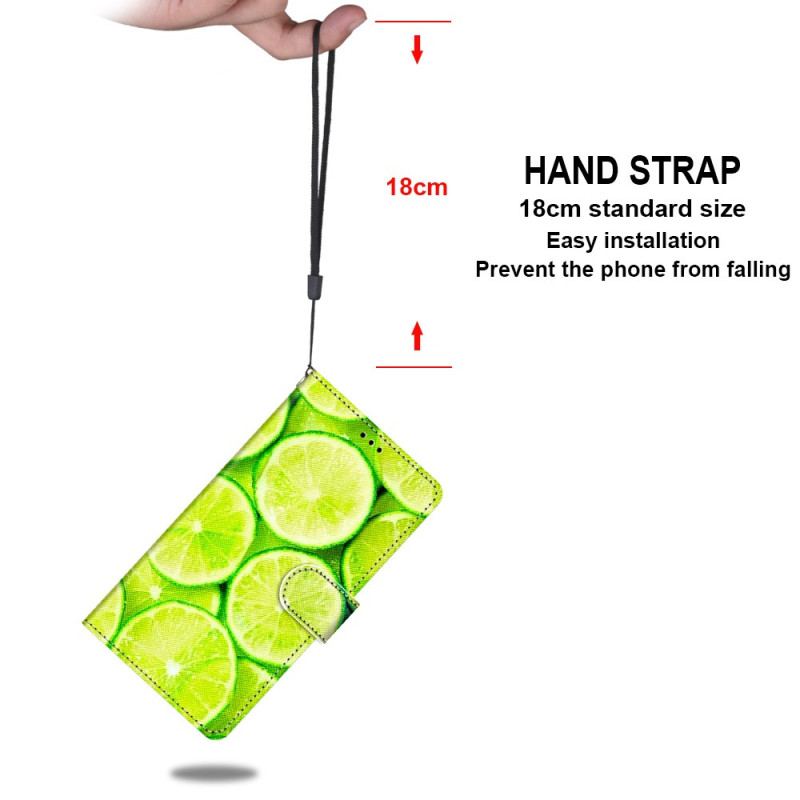 Capa Flip Para Xiaomi 12 / 12X De Cordão Limão