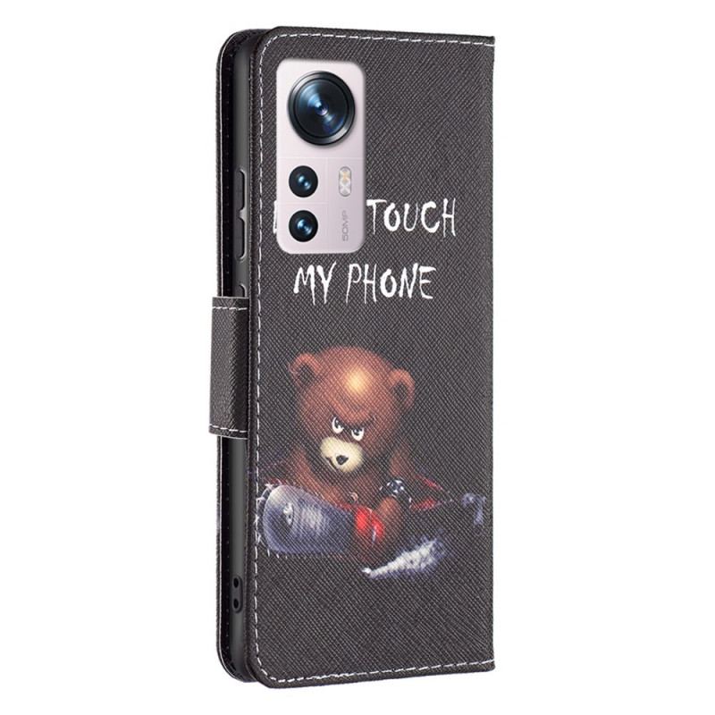Capa Flip Para Xiaomi 12 / 12X Urso Perigoso