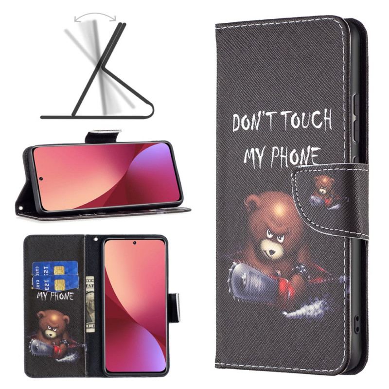 Capa Flip Para Xiaomi 12 / 12X Urso Perigoso