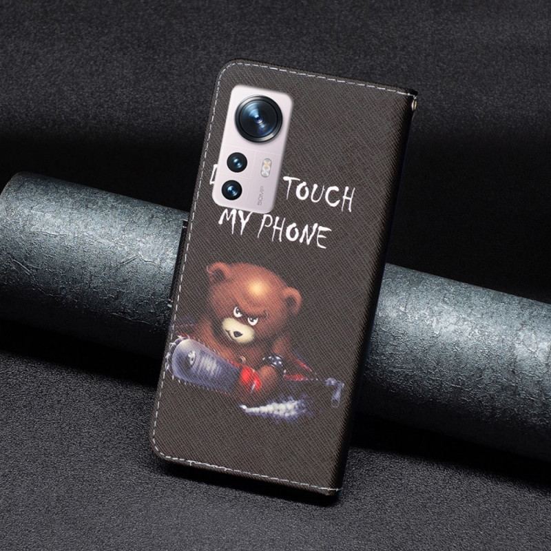 Capa Flip Para Xiaomi 12 / 12X Urso Perigoso