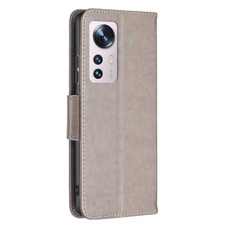 Capa Folio Para Xiaomi 12 / 12X De Cordão Tanga Borboletas
