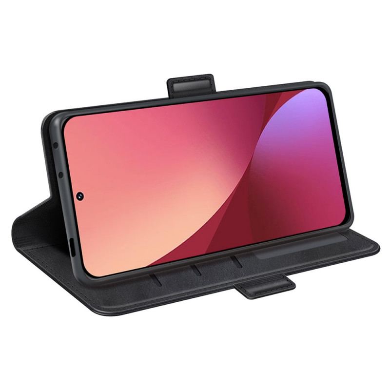 Capa Folio Para Xiaomi 12 / 12X Fecho Duplo