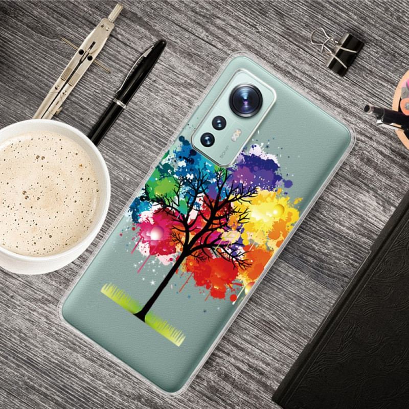 Capa Para Xiaomi 12 / 12X Aquarela Árvore