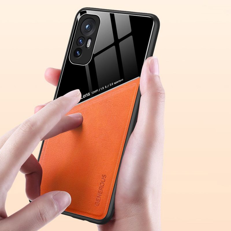Capa Para Xiaomi 12 / 12X Efeito Couro Magnético