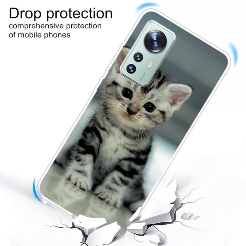 Capa Para Xiaomi 12 / 12X Gatinho De Silicone