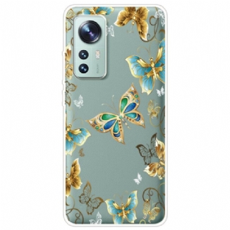 Capa Para Xiaomi 12 / 12X Vôo De Borboletas