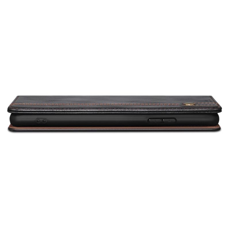 Capa De Celular Para Honor 90 Pro Flip Imitação De Couro Encerado