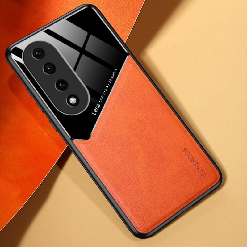 Capa Para Honor 90 Pro Efeito Couro Magnético