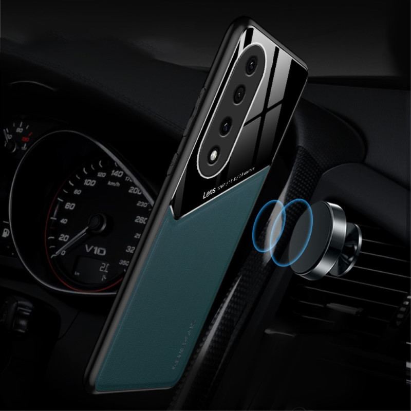 Capa Para Honor 90 Pro Efeito Couro Magnético