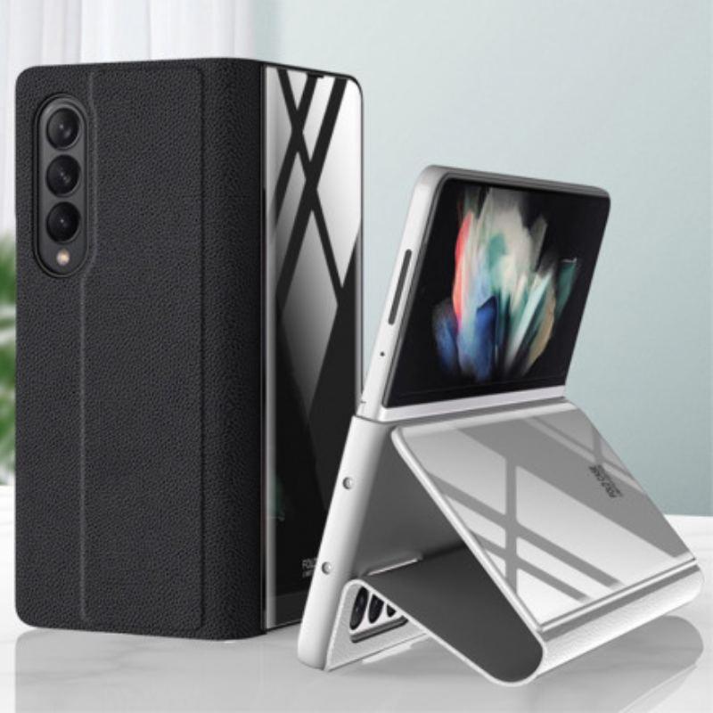 Capa De Celular Para Samsung Galaxy Z Fold 3 5G Flip Tecelagem De Vidro Temperado Gkk