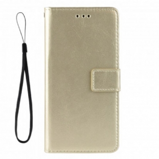 Capa De Couro Para Samsung Galaxy Z Fold 3 5G Couro Falso Chamativo