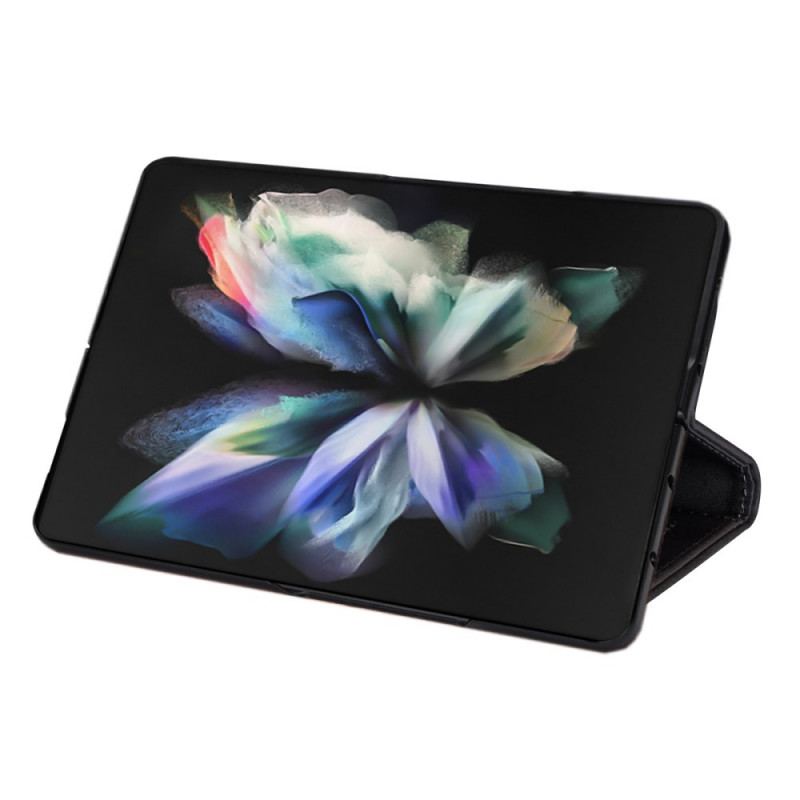 Capa Flip Para Samsung Galaxy Z Fold 3 5G Bolsa Com Cordão